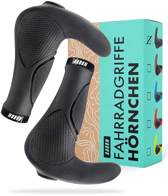 AARON Griffe mit integrierten Hörnern an einem Lenker montiert