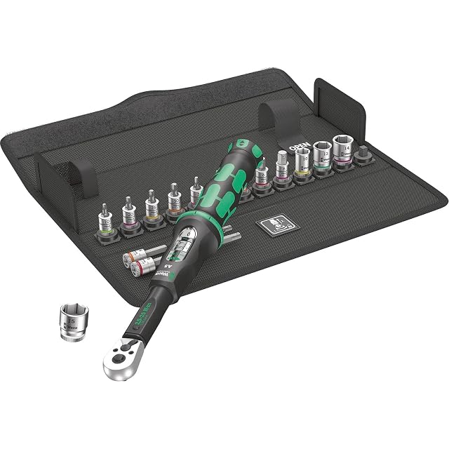 Wera Bicycle Set Torque 1 mit Drehmomentschlüssel und Bit-Nüssen