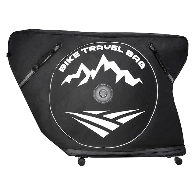 VEVOR Triathlon-Reisetasche auf ihren Rollen, mit sichtbarem TSA-Schloss