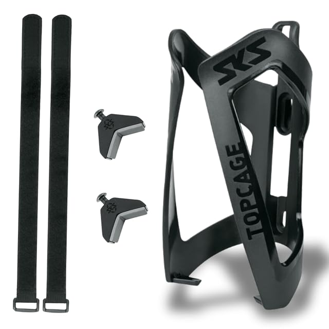SKS Anywhere Topcage Flaschenhalter mit seinen Befestigungsbändern