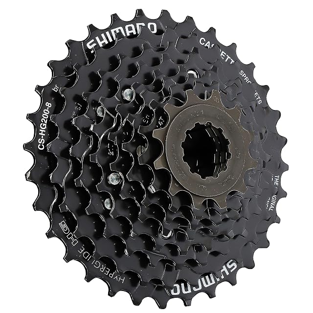 Shimano CS-HG200 8-fach-Kassette mit sichtbarem Ritzelpaket