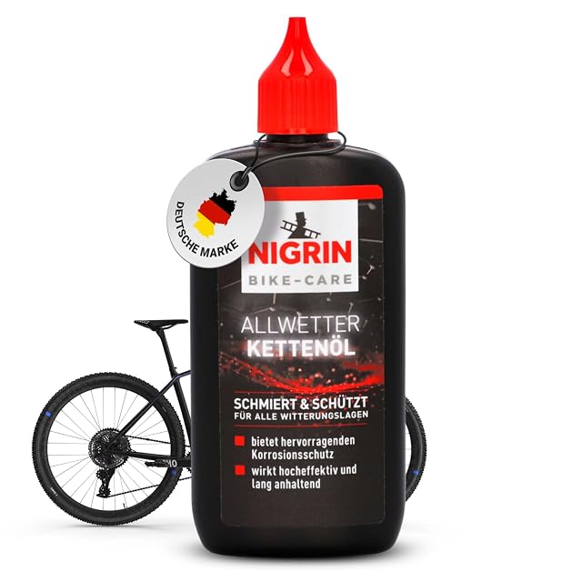 NIGRIN BIKE-CARE Allwetter-Kettenöl Flasche, 100 ml