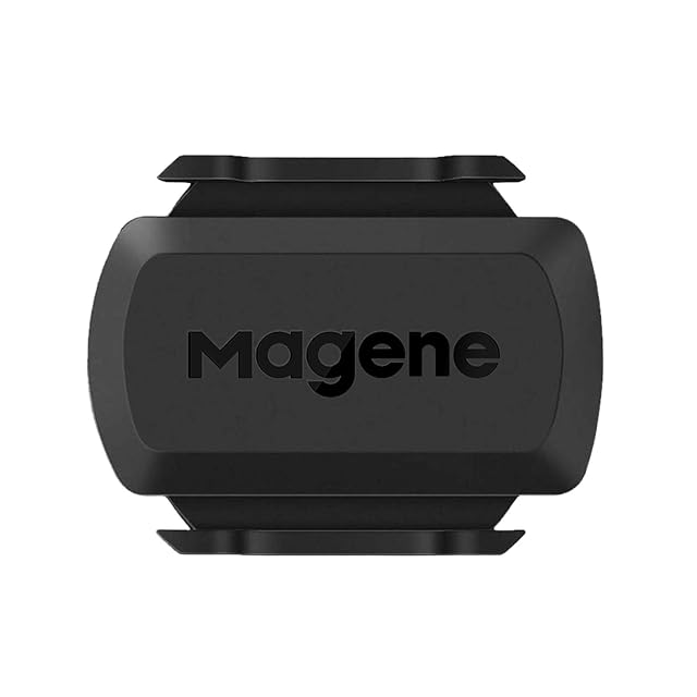 Magene S3+ Fahrradsensor, ein kleines Gehäuse mit Gummiband