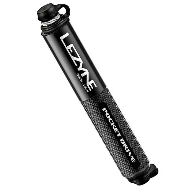 Lezyne Pocket Drive Minipumpe in Schwarz